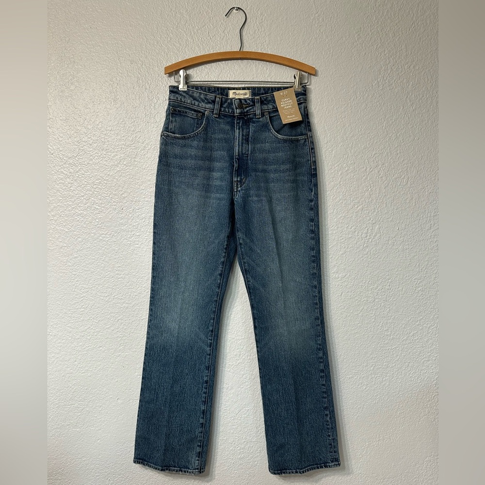 NEW Madewell Curvy Relaxed Bootcut Jeans (Size 27)